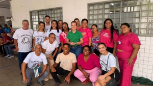 Prefeita prestigia a&ccedil;&atilde;o social e acompanha Dia D de vacina&ccedil;&atilde;o em V&aacute;rzea Grande