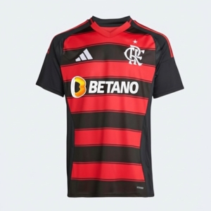 Proje&ccedil;&atilde;o da camisa do Flamengo com o novo patrocinador
