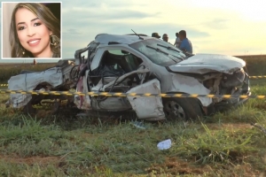 Professora morre em colis&atilde;o com carreta em rodovia de MT
