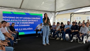 &ldquo;Tudo o que est&aacute; sendo feito pelo Governo de MT em Santo Ant&ocirc;nio de Leverger &eacute; hist&oacute;rico&rdquo;, afirma prefeita