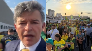 "O pa&iacute;s foi tomado de ref&eacute;m por um sistema que acha que &eacute; dono do Brasil", afirma Medeiros em Caminhada pela Anistia