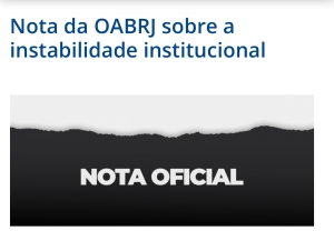 Nota oficial da OAB-RJ