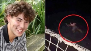 Desafiado, jovem pula em mar infestado de tubar&otilde;es e desaparece; veja v&iacute;deo