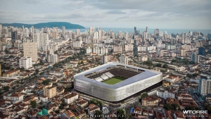 Futuro est&aacute;dio dos Santos na Vila Belmiro