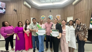 C&acirc;mara Municipal de V&aacute;rzea Grande homenageia participantes da Campanha Outubro Rosa